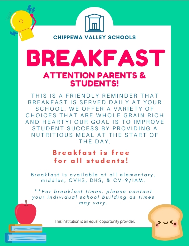 Breakfast is Free for all students this 24-25 school year!